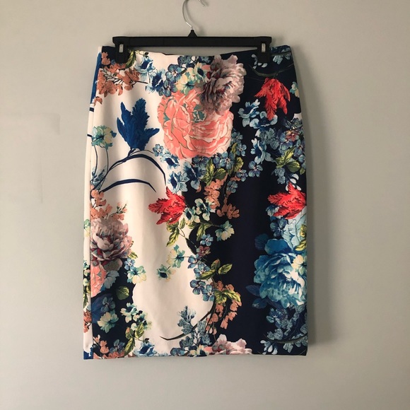 ECI Dresses & Skirts - ECI NEW YORK Floral Sheath Midi Skirt -NWT